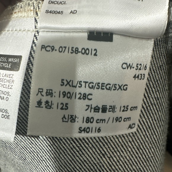 LEVI'S Trucker Jacket Men's Size 5XL Rigid Blue Denim Dark Wash Long Sleeve - Picture 13 of 15